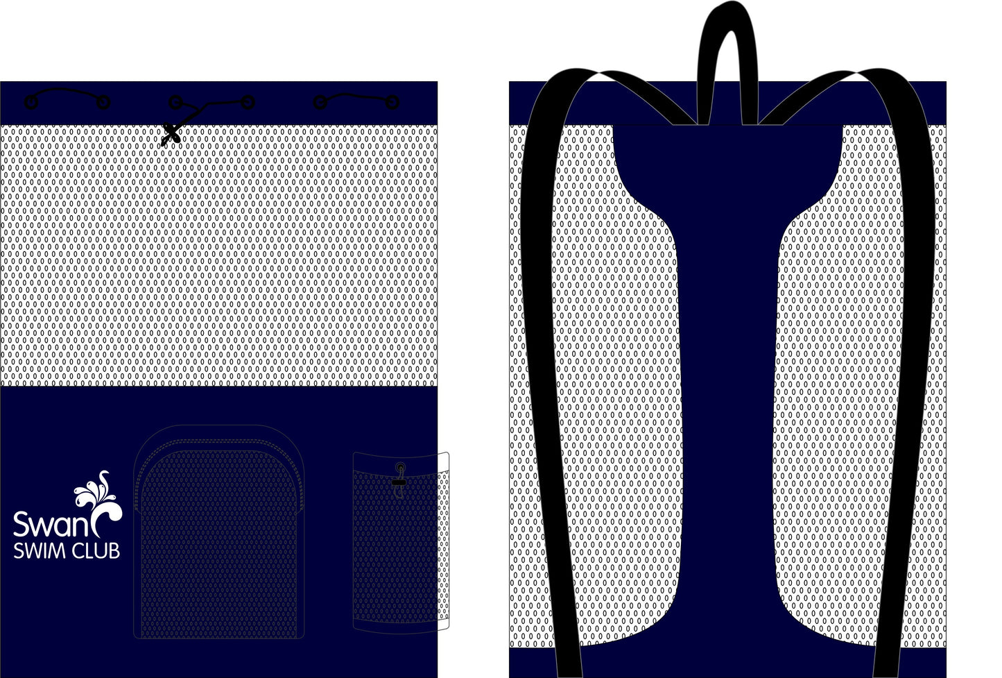 Swan Mesh Bag With Pockets