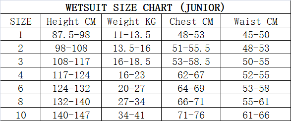 Junior 2mm Wetsuit