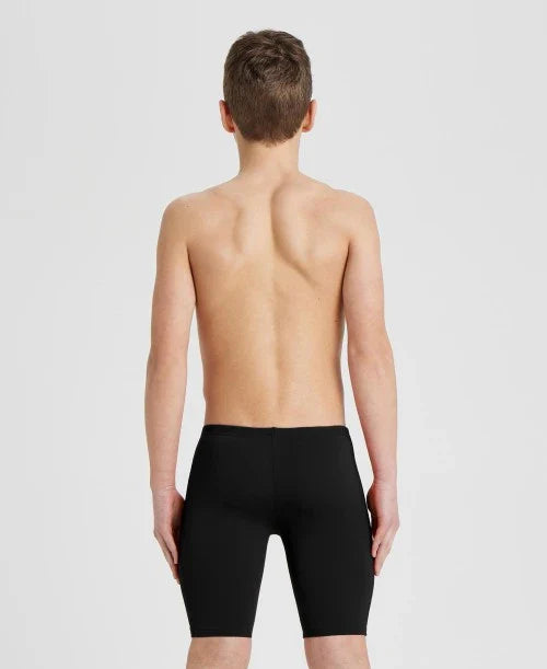 Arena Boys Swim Jammer Solid Black White 10-11