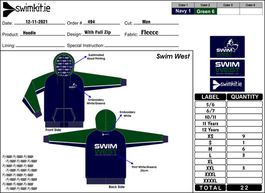 SwimWest Zip Hoodie