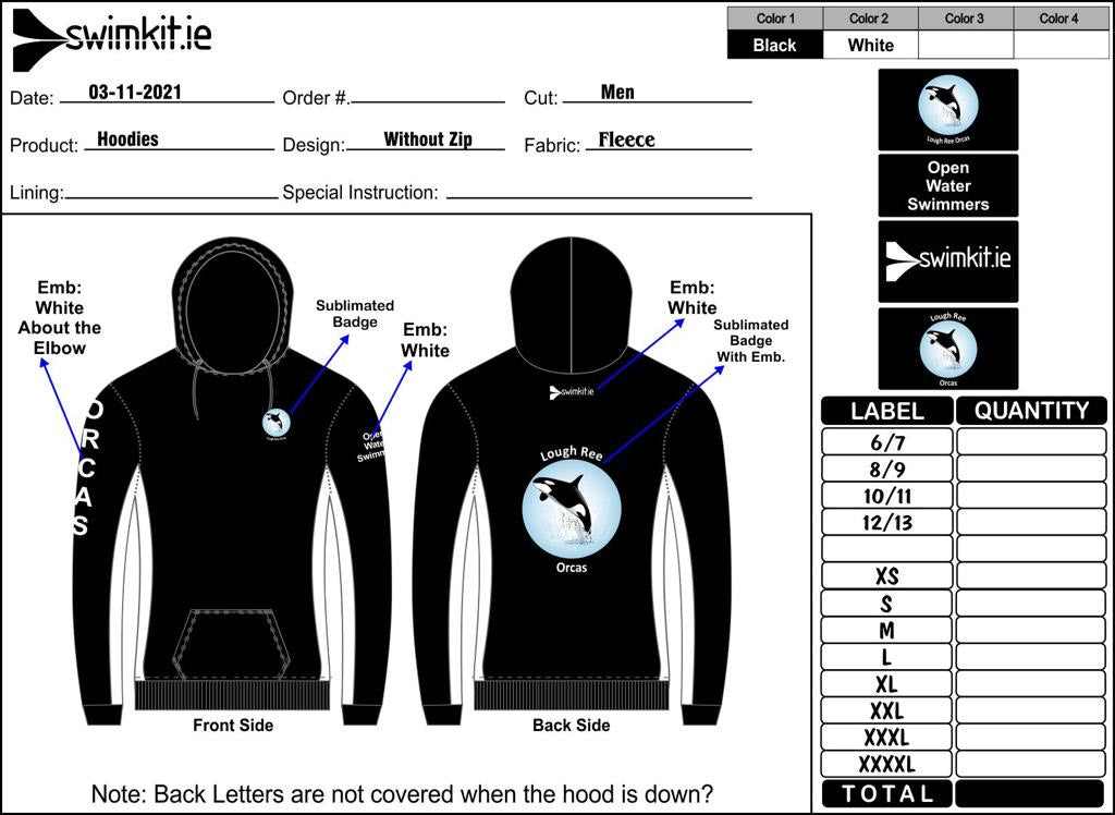 Lough Ree Orca Hoodie