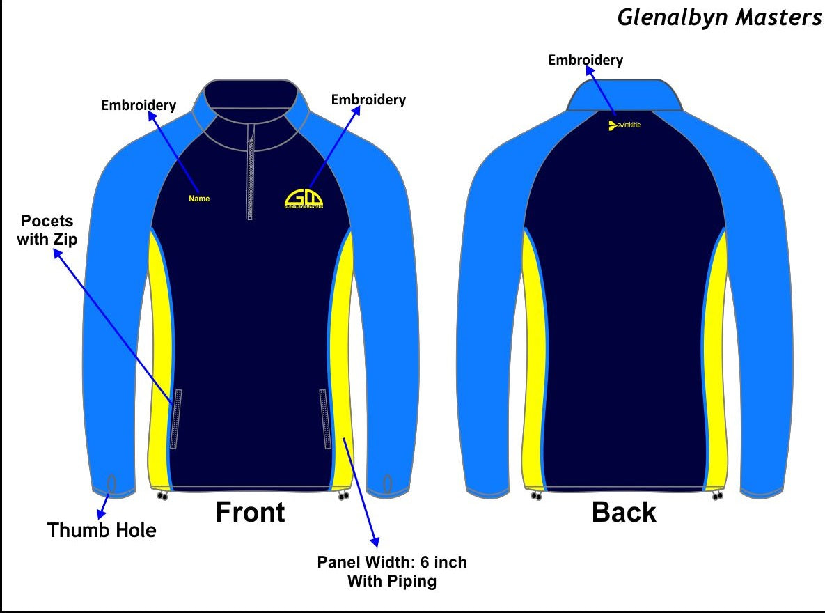 Glenalbyn Masters Half Zip Top.