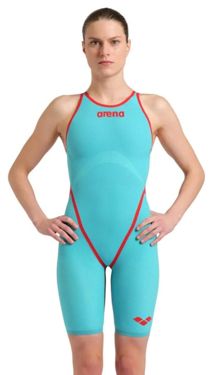 Arena Carbon Core open back Turquoise Metallic