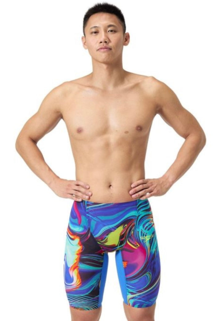 Speedo Fastskin LZR Valor Jammer Green Blue Mens Swim Shorts