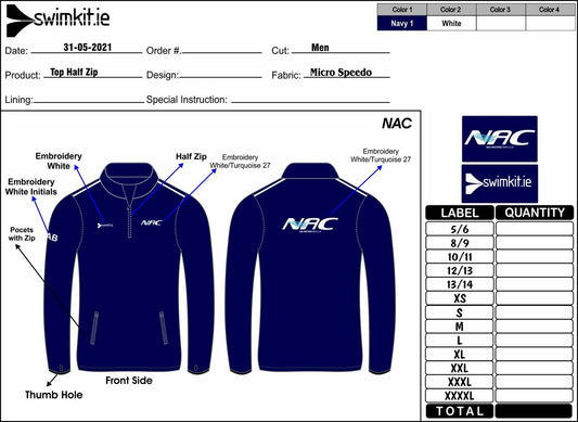 NAC Masters Half Zip