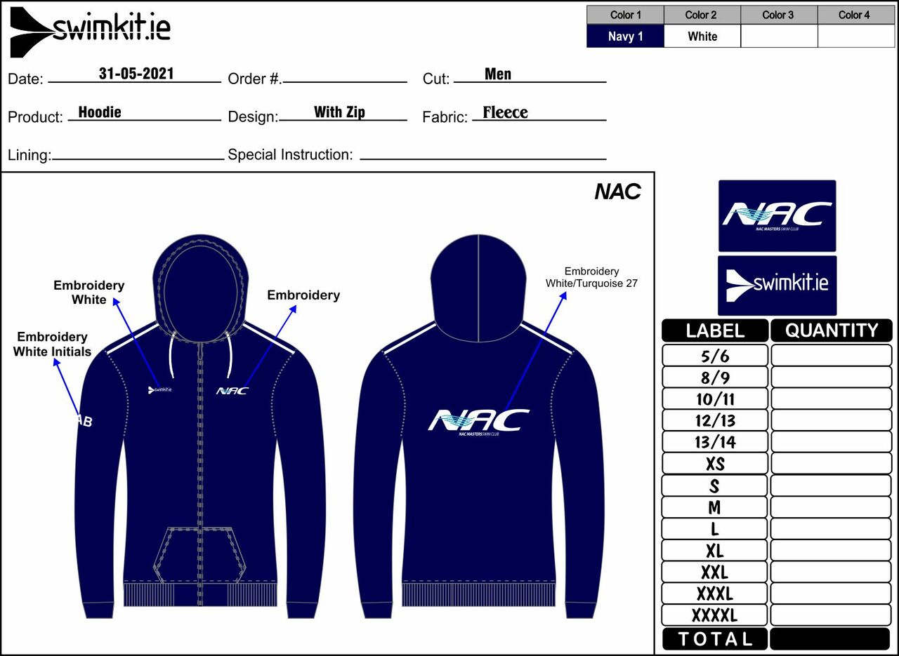 NAC Masters Zip Hoodie