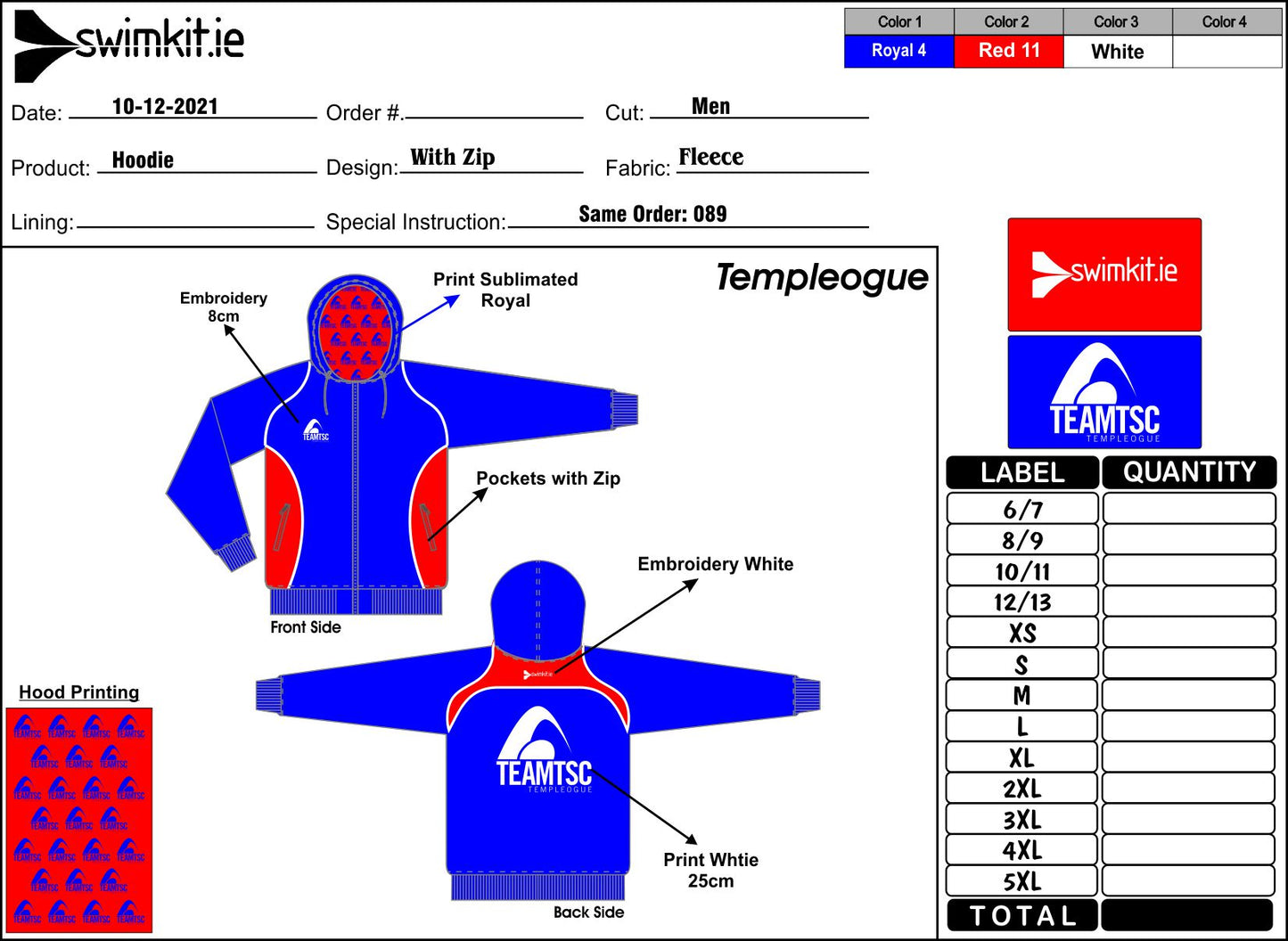 Templogue Zip Hoodie