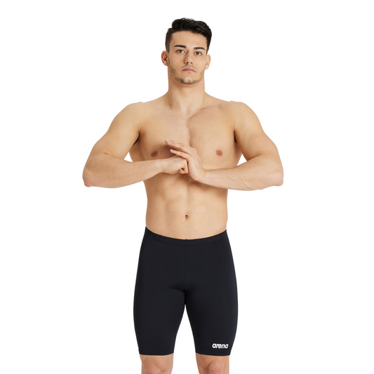 Arena Mens  Swim Jammer Solid Black White