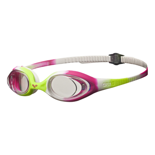 Arena Spider Junior Goggle Lime Fuschia White Clear- 6 Pack